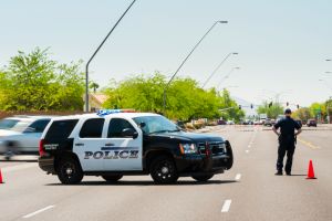 Emergency scene traffic diversion