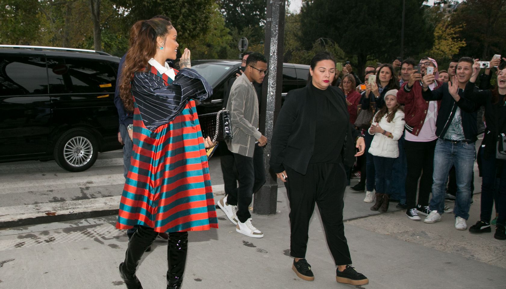 Rihanna Sighting In Paris - October 04, 2015