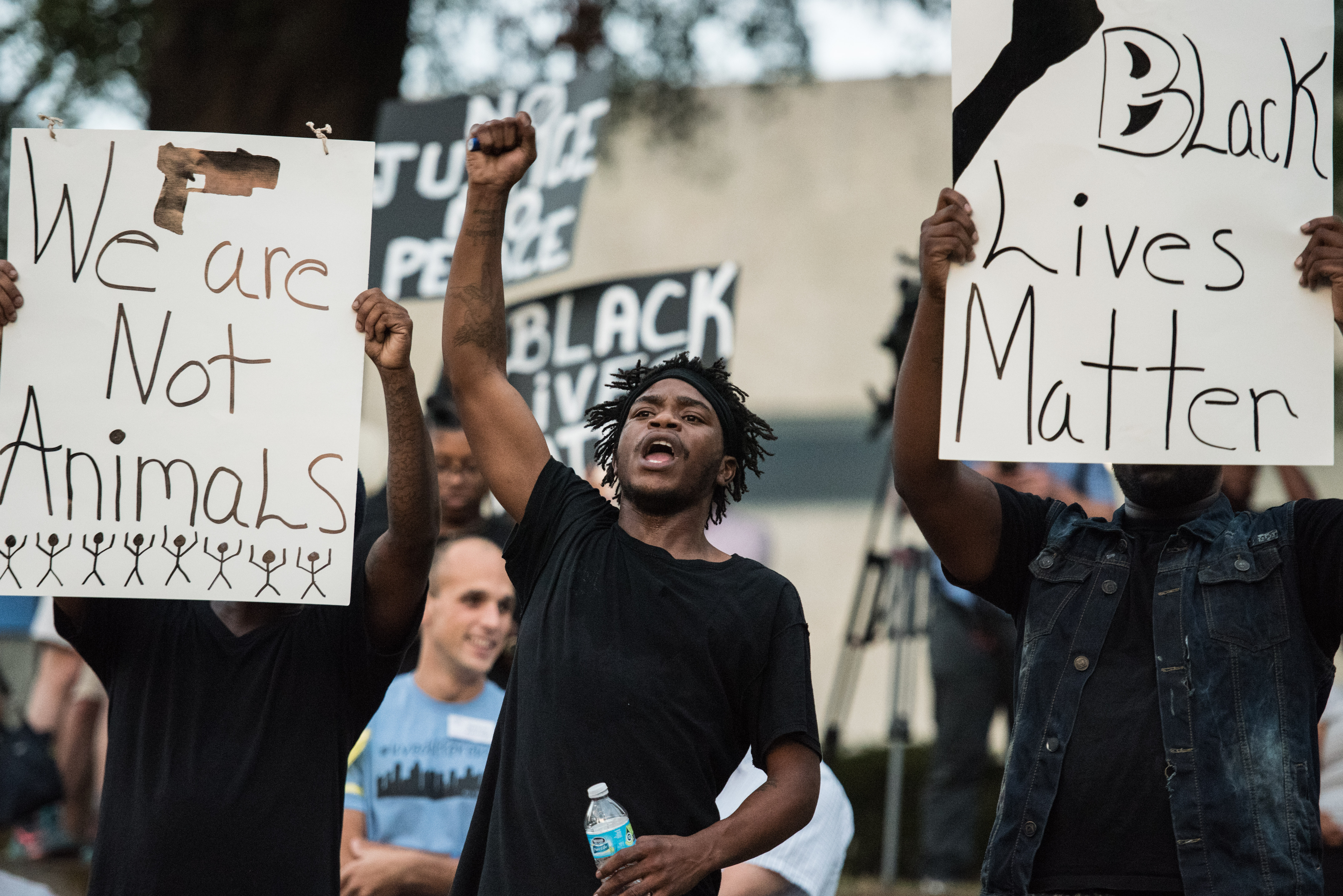 Protests Break Out In Charlotte After Police Shooting