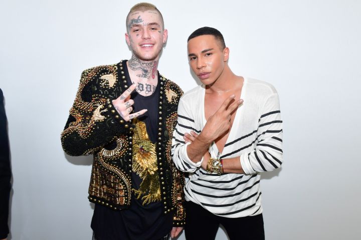 Balmain : Front Row – Paris Fashion Week – Menswear Spring/Summer 2018