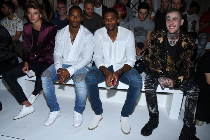 Balmain : Front Row – Paris Fashion Week – Menswear Spring/Summer 2018