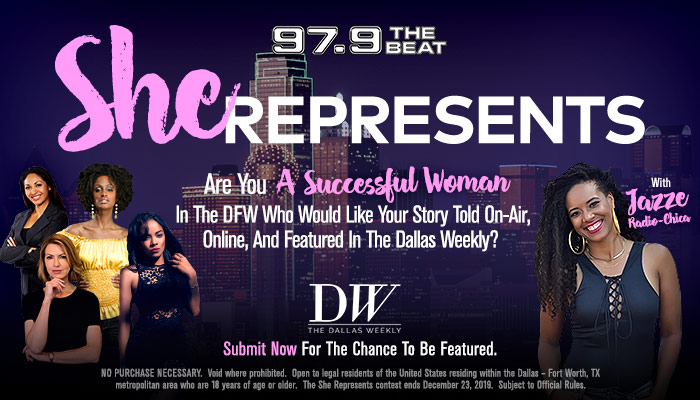 She Represents - Contest_KBFB_Dallas_RD_ January 2019