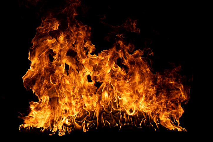 Fire flame texture for banner background. Burn abstract lights. Burning big flame. Blaze flames overlay background.